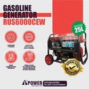 AIPower Genset RUS6000CEW Generator Bensin 3800 Watt Manual Starting