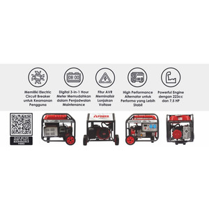 AIPower Genset IN5000CW Generator Bensin 3000 Watt AVR Manual
