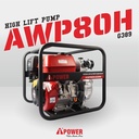AIPower Pompa Irigasi Air Sawah AWP80H-G389 3Inch High Lift Pump 3" In