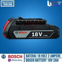 Bosch GBA 18V 2Ah Battery Baterai 18V-LI 2 Ampere Cordless Lithium Ion