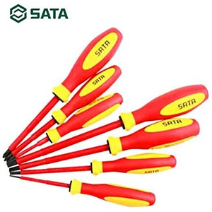 Sata VDE Insulated Screwdriver Set 7 PCS Obeng Plus Minus 09301A