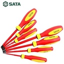 Sata VDE Insulated Screwdriver Set 7 PCS Obeng Plus Minus 09301A