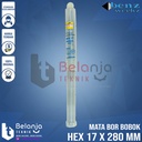 Benz Mata Bor Bobok Beton Lancip 17 Mata Pahat Tembok Hex 17 X 280 MM