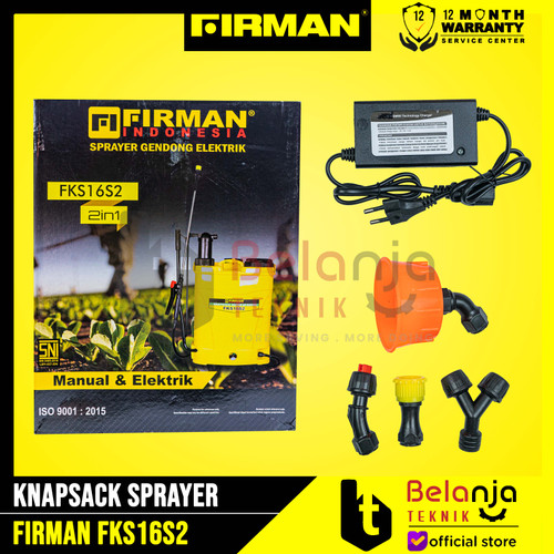 Firman Sprayer Elektrik Manual 2IN1 FKS 16 S2 Alat Semprot Hama SNI