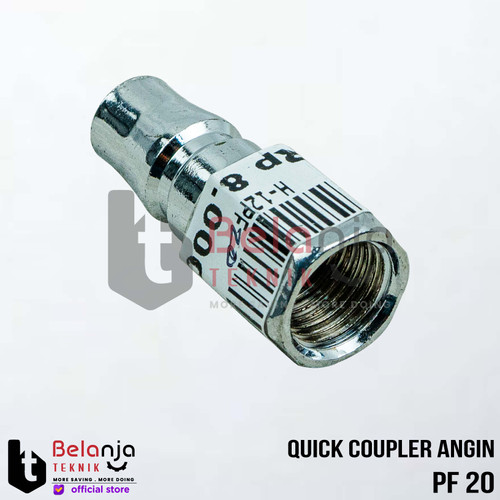 Quick Coupler Angin PF 20 Sambungan Selang Kompresor Recoil Cuk PF20