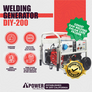 AIPower Genset DIY200 Generator Bensin 5500 Watt Manual Starting
