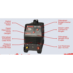AIPower Mesin Pemotong Plasma Cutter Cut-60 DV Full Bridge IGBT