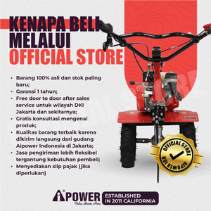 AIPower Mesin Mini Cultivator TL-SUA750 Traktor Bajak Sawah 7 HP