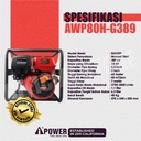 AIPower Pompa Irigasi Air Sawah AWP80H-G389 3Inch High Lift Pump 3" In