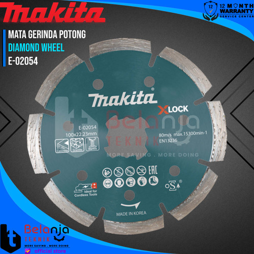 Makita Diamond Wheel 4 Inch Mata Gerinda Potong Beton Granite E-02054