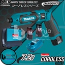 Makita Mesin Obeng Baterai TD022 DSE Impact Driver Cordless 7.2V SET