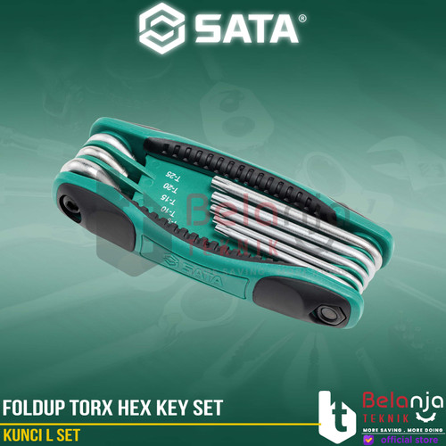 Sata Kunci L 09123 8 PCS FOLDUP TORX HEX KEY SET TAMPER PROOF