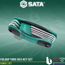 Sata Kunci L 09123 8 PCS FOLDUP TORX HEX KEY SET TAMPER PROOF