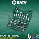 Sata Kunci Socket Set 60 PCS 1/2 Inch 09007 DR 6 PT Socket Set Metric