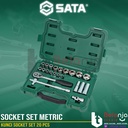 Sata Kunci Socket Set 20 PCS 1/2 Inch 09005 DR 6 PT Socket Set Metric