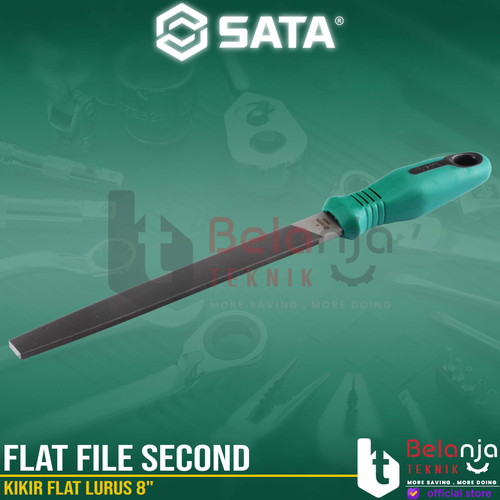 Sata Flat File Second 8 Inch 03916 Kikir Flat Lurus 8" In