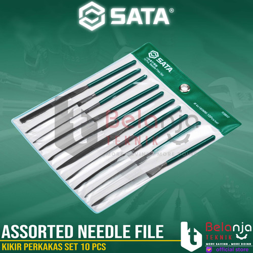 Sata Kikir Perkakas Set 10 PCS 03802 Assorted Needle File Set 4x160mm