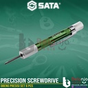 Sata Precision Screwdrive Set 6 PCS SL- & PH+ 03141 Obeng Presisi Set
