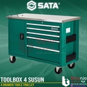 Sata Toolbox Laci Perkakas Susun 4 Drawer Tools Trolley Trolly 95208
