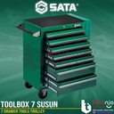 Sata Toolbox Laci Perkakas Susun 7 Drawer Tools Trolley Trolly 95107