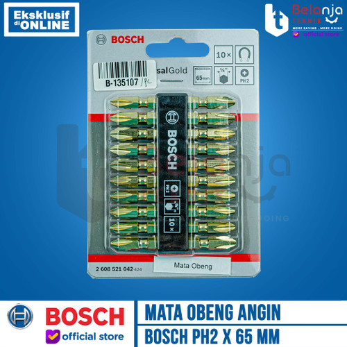 Bosch Double Ended Screwdriver Bits PH2 X 65 MM Mata Obeng Angin Plus