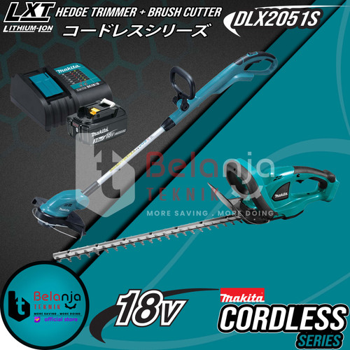 Makita Combo Kit DLX2051S Hedge Trimmer + Brush Cutter Potong Rumput