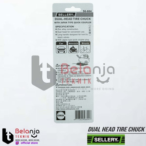 Sellery Air Chuck Ban 6" Tire Chuck Kepala Isi Angin Ban 6 Inch
