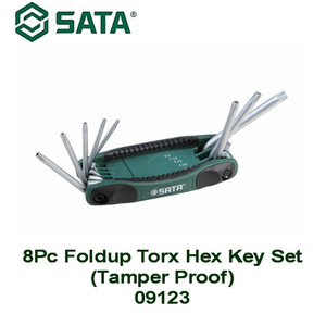 Sata Kunci L 09123 8 PCS FOLDUP TORX HEX KEY SET TAMPER PROOF
