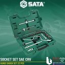 Sata Kunci Shock Set 22 PCS 09088 1/2 Inch DR Socket Set SAE CRV