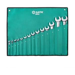 Sata Kunci Ring Pas Set 14 PCS 09062 Combination Wrench Metric 10-32MM