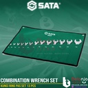 Sata Kunci Ring Pas Set 13 PCS 09029 Combination Wrench Metric CRV