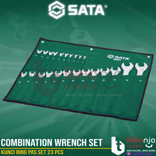 Sata Kunci Ring Pas Set 23 PCS 09027 Combination Wrench Metric 6-32 MM