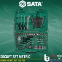 Sata Kunci Socket Set Metric 120 PCS 1/4" 3/8" 1/2" 09014 DR 6 PT