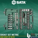 Sata Kunci Socket Set 46 PCS 1/2 Inch 09006 Socket Set Metric 1/2 In