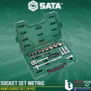 Sata Kunci Socket Set 20 PCS 1/2 Inch 09005 DR 6 PT Socket Set Metric