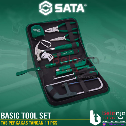 Sata Basic Tool Set 11 PCS 06003 Tas Perkakas Tangan Tool Kit Set