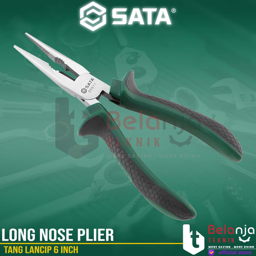Sata Long Nose Plier 6" In 05511 Tang Lancip 6 Inch Tang Lancip