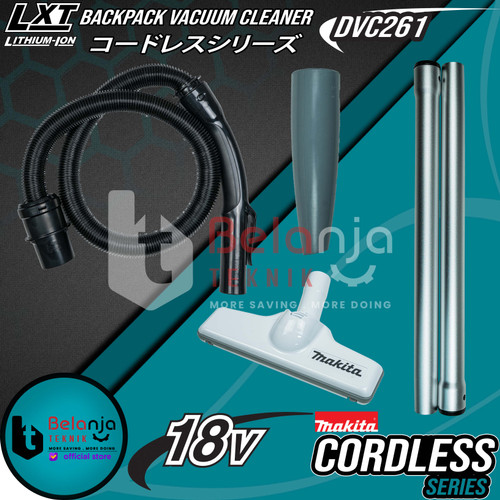 MAKITA Penghisap Debu DVC261 ZX23 Backpack Vacuum Cleaner Baterai 18V