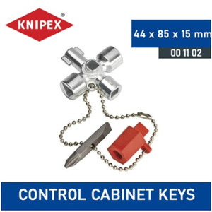 Knipex Control Cabinet Keys 4MM Kunci Panel Universal Kabinet 00 11 02