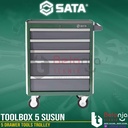 Sata Toolbox Laci Perkakas Susun 5 Drawer Tools Trolley Trolly 95121