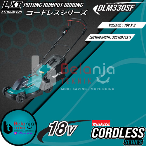 Makita Mesin Potong Rumput Dorong DLM330 SF Cordless Lawn Mower 13"