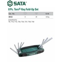 Sata Kunci L 09123 8 PCS FOLDUP TORX HEX KEY SET TAMPER PROOF
