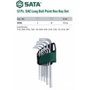 Sata Kunci L Panjang Ballpoint Ball Point Hex Key Long 12 PCS 09106