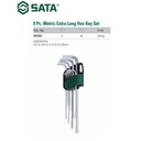 Sata Kunci L Panjang Set 9 PCS Extra Long Hex Key 09103A Metric 1-10MM