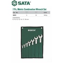 Sata Kunci Ring Pas Set 7 PCS 09070 Combination Wrench Metric 8-19MM