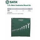 Sata Kunci Ring Pas Set 11 PCS 09064 Combination Wrench Metric 8-24MM