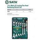 Sata Kunci Ring Pas Rachet Set 7 Pcs XL Flex Head 09043 10-19 MM CRV