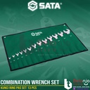 Sata Kunci Ring Pas Set 13 PCS 09029 Combination Wrench Metric CRV