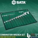 Sata Kunci Ring Pas Set 23 PCS 09027 Combination Wrench Metric 6-32 MM