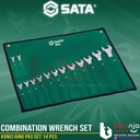 Sata Kunci Ring Pas Set 14 PCS 09026 Combination Wrench Metric 8-24 MM